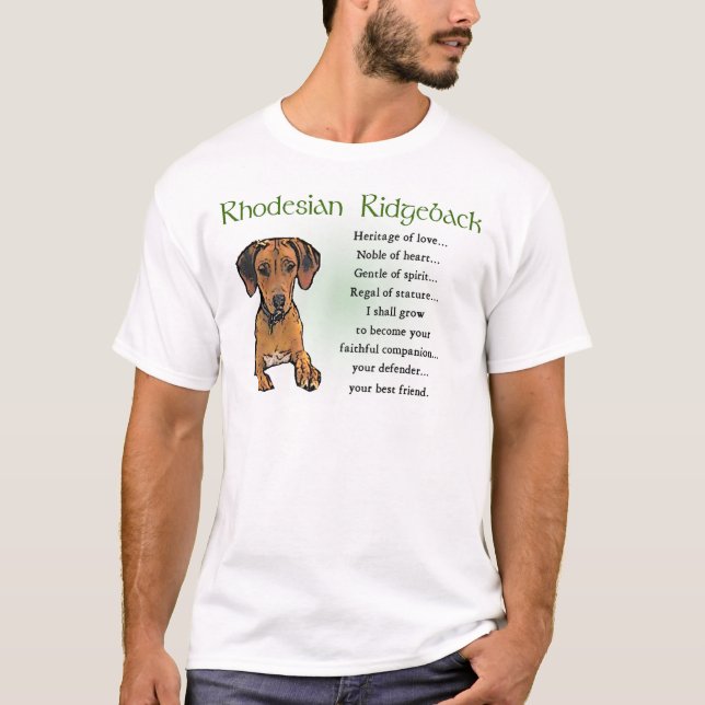 T-shirt Rhodesian Ridgeback Cadeaux (Devant)