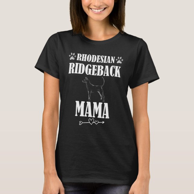 T-shirt Rhodesian Ridgeback Mama (Devant)