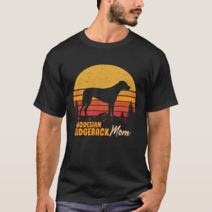 T-shirt Rhodesian Ridgeback Mama Mama Vintage Retro Chien