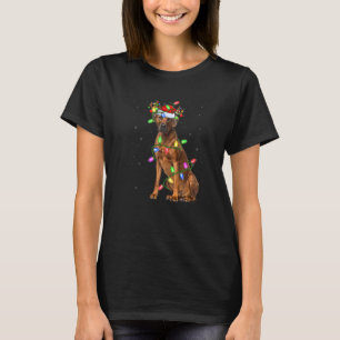 T-shirt Rhodesian Ridgeback Noël Arbre Lumière Pyjama Do