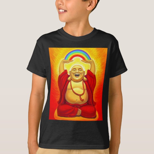 T-shirt riant de Bouddha (Devant)