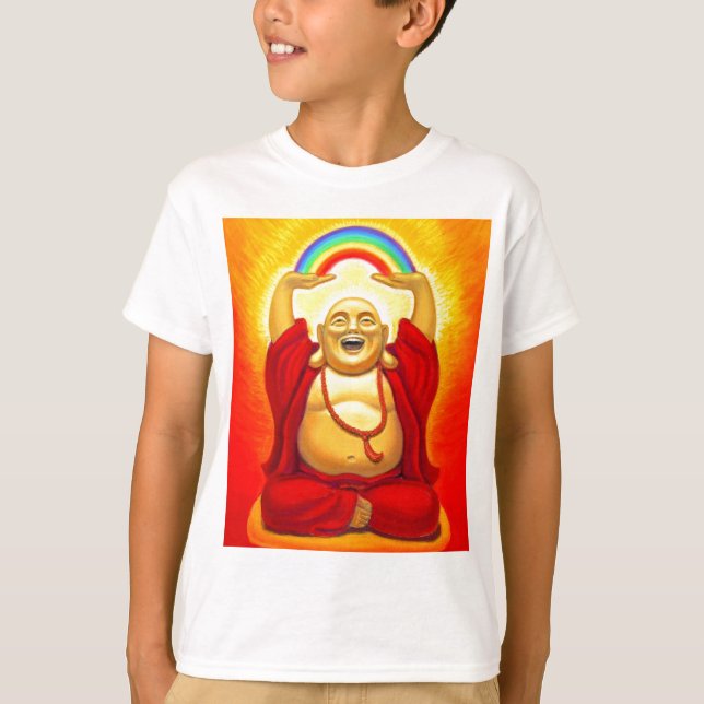 T-shirt riant de Bouddha (Devant)