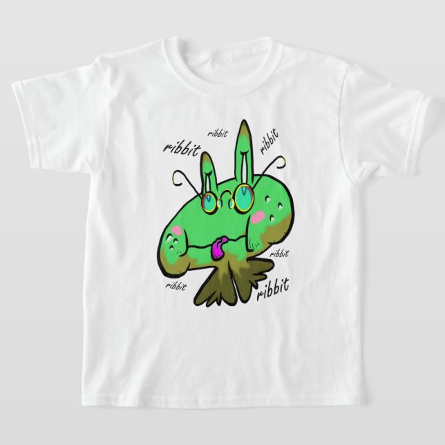 T-shirt Ribbit de grenouille à grumes 3 k (Poser)