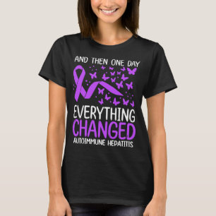 T-shirt Ribbon de guerrier Autoimmune Hépatite Sensibilisa