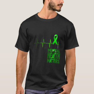 T-shirt Ribbon de sensibilisation à la santé mentale