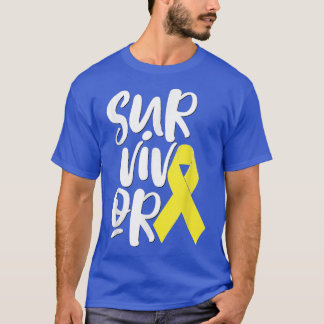 T-shirt Ribbon de sensibilisation des enfants au cancer de