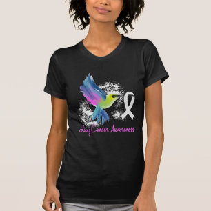 T-shirt Ribbon perle de sensibilisation au cancer du poumo