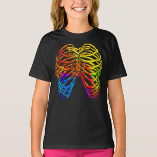 T-shirt Ribcage tourbillonnant (couleur)