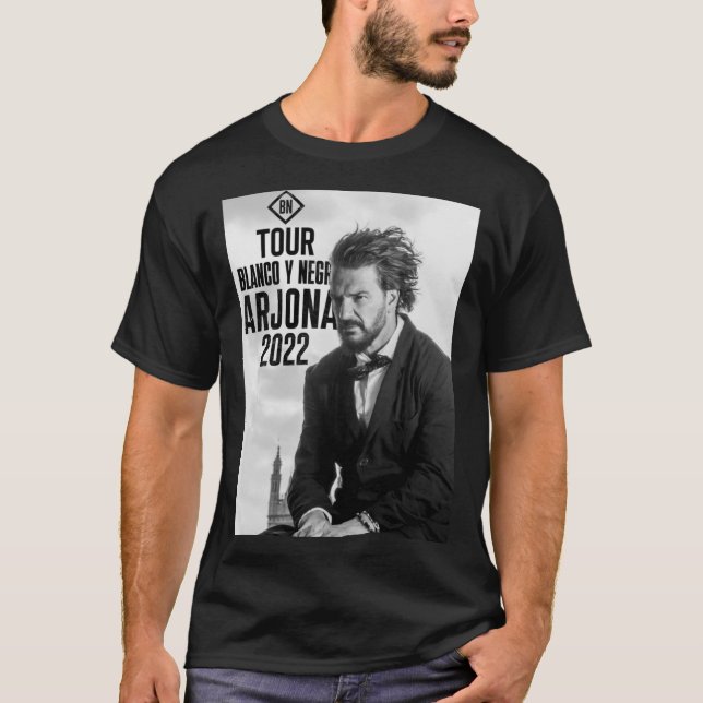 T-shirt Ricardo Arjona - Blanco y Negro Tour Essential T-S (Devant)