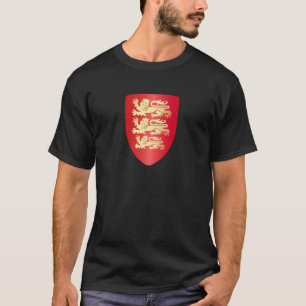 T-shirt Richard, bouclier de coeur du lion en or rouge+fau