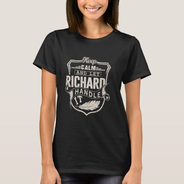 T-shirt Richard Prénom Chemise Richard Nom Anniversaire (Devant)