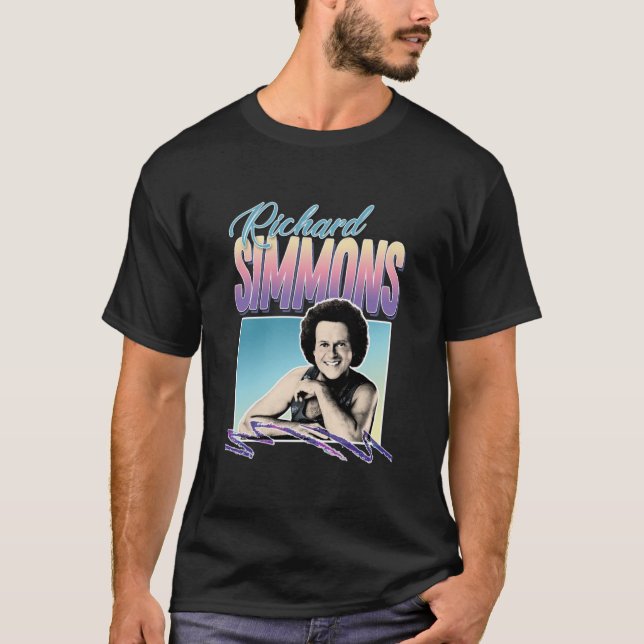 T-shirt Richard Simmons 80s Styled Tribute Design (Devant)