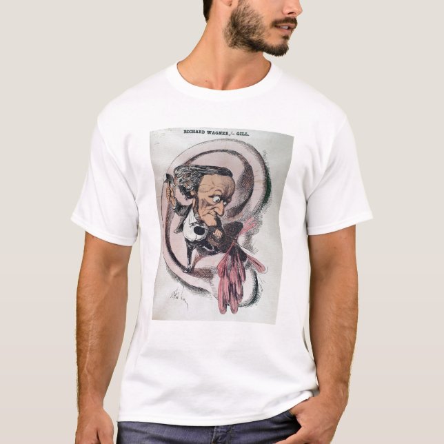 T-shirt Richard Wagner dédoublant le tambour d'oreille du (Devant)