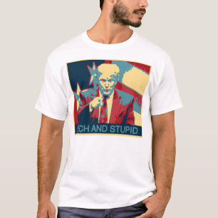 T-shirt Riche et stupide (Anti-Atout)