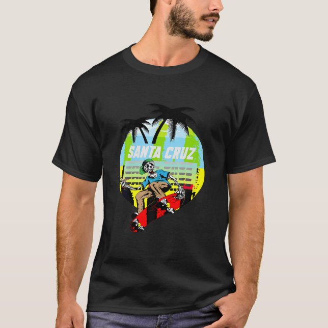 T-shirt RICHHOTWAVE Père Noël Cruz Californie Skeleton Ska (Devant)
