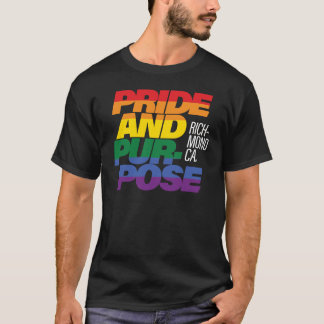 T-shirt Richmond Fierté et but Rainbow Pride Black Tee