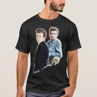 T-shirt Rick Astley 80s esthétique