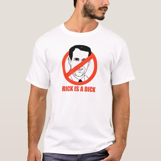 T-shirt Rick est un Dick (Devant)