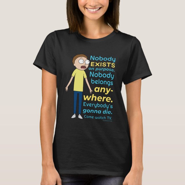 T-shirt RICK ET MORTY™ | Personne N'Existe À Titre Excepti (Devant)
