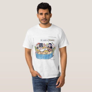 T-shirt Rick London Drôle Vieux Hippie Funérailles Naturel