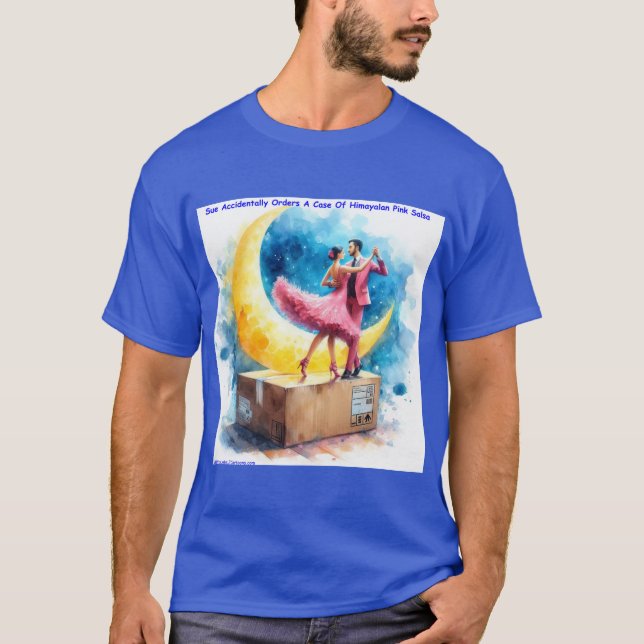 T-shirt Rick London Pink Himalayan Salsa drôle (Devant)