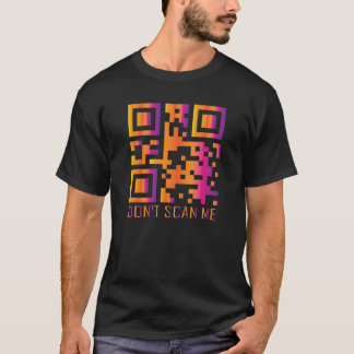 T-shirt rick roll drôle QR code scan ne me scanner pas