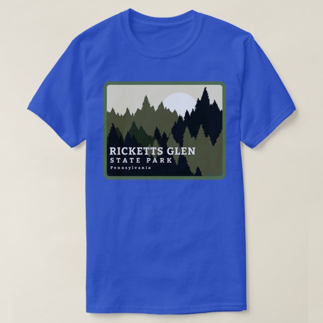 T-shirt Ricketts Glen State Park Pennsylvanie Forêt Sunri (Design devant)