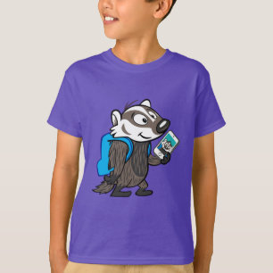 T-shirt Ricky Raccoon Selfie Badger Boomer