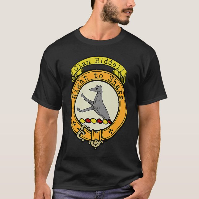 T-shirt Riddell Clan Scottish Crest (Devant)