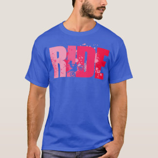 T-shirt Ride Girls Ride Dirt Vélos Motocross Amateurs