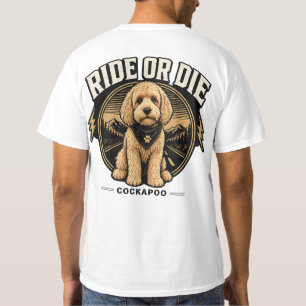 T-Shirt Ride or Die Cockapoo – Cadeau pour proprié