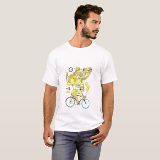 T-shirt Rider Vélo Jaune, Style Steampunk