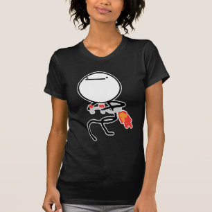 T-shirt Rien à faire ici font rage visage Meme