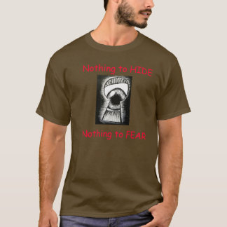 T-shirt Rien à se cacher, rien à craindre le NSA