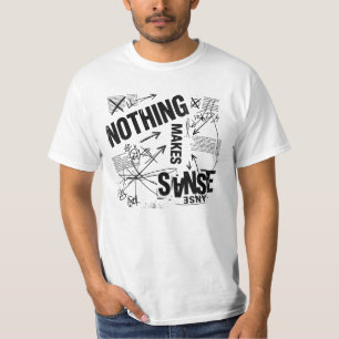T-shirt RIEN N'A DE SENS Statement Anti Design Brutalist