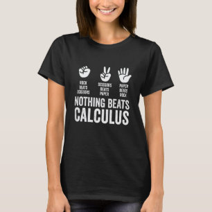 T-shirt Rien ne bat le calcul pierre feuille ciseaux rock