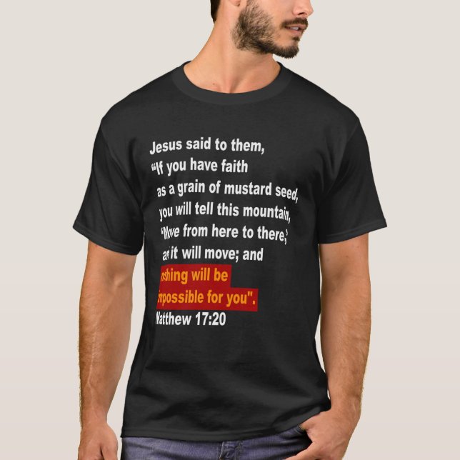 T-shirt Rien ne sera impossible Texte blanc2280png2280 (Devant)
