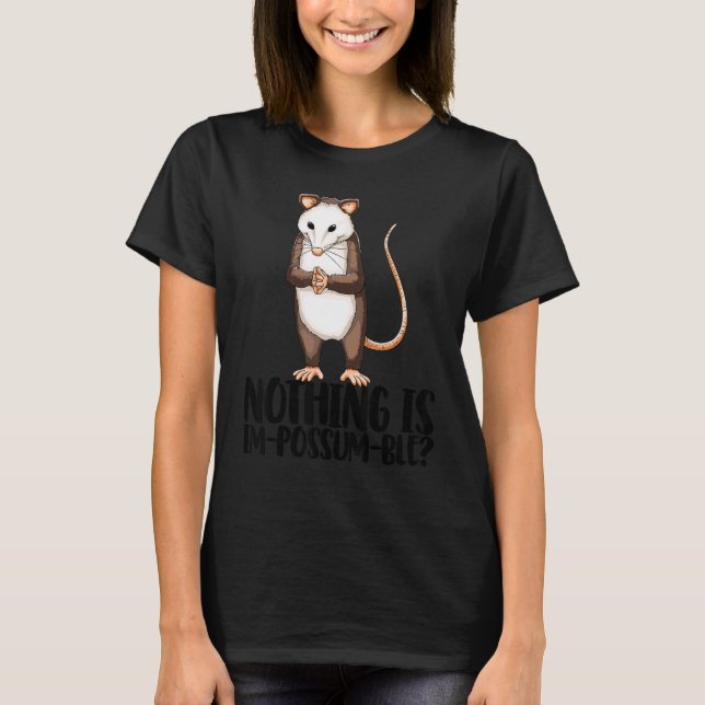 T-shirt Rien N'Est Im Possum Ble mignon Petit Possum Love (Devant)