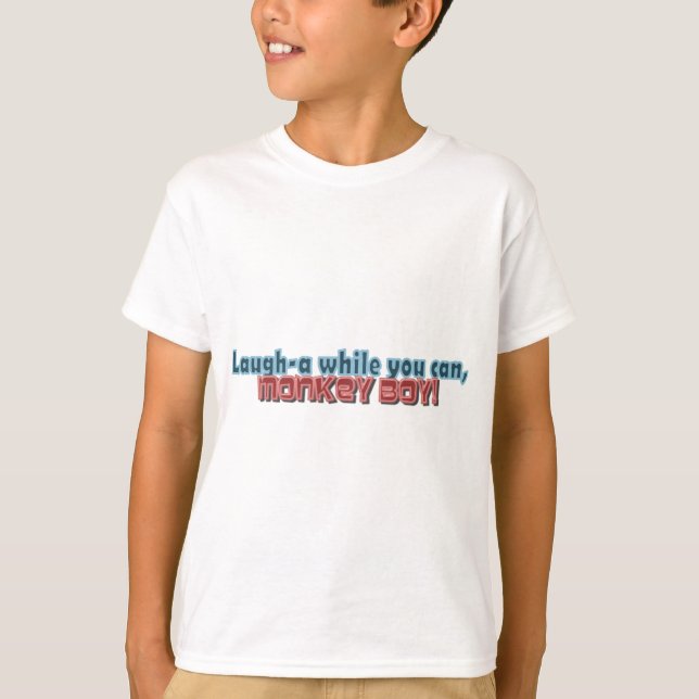 T-shirt Riez tandis que vous pouvez Monkey la conception (Devant)