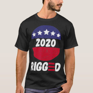 T-shirt Rigged 2020 Oppression électorale Logo de Fraud