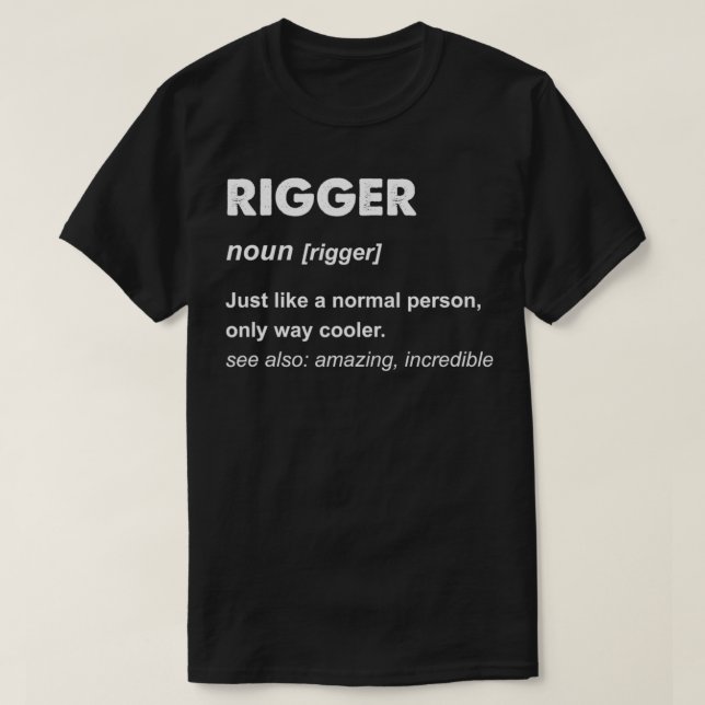 T-shirt Rigger (Design devant)
