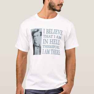 T-shirt Rimbaud dans la pièce en t d'enfer