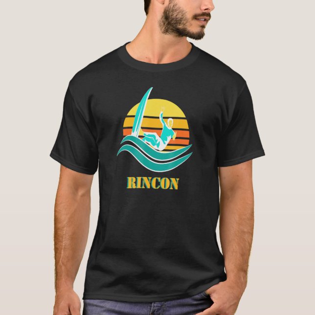 T-shirt Rincon Beach Surf California Ventura Surf (Devant)