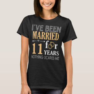 T-shirt Ring Couple Je Suis Marié Depuis 11 Ans Rien