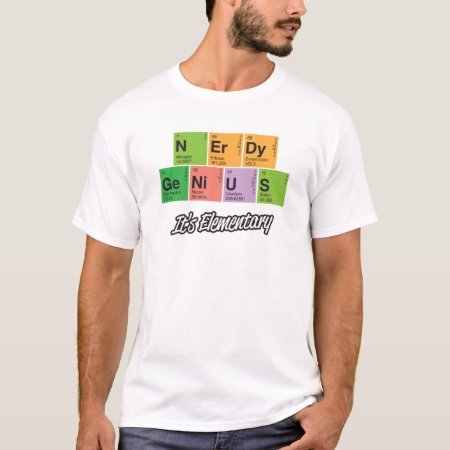 T-shirt ringard d'élément de Tableau périodique de (Devant)