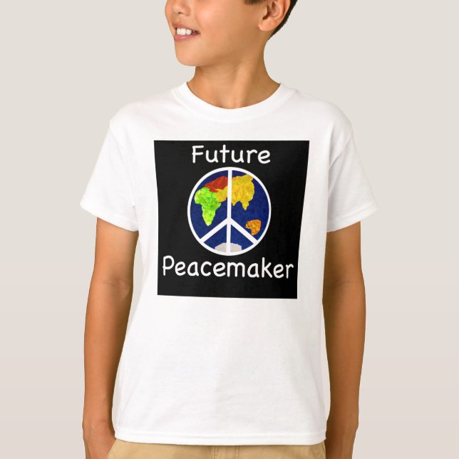 T-shirt Ringer pour enfants de Future Peacemaker (Devant)