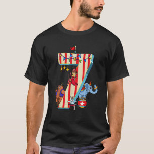T-shirt Ringmaster Enfants 7e anniversaire Carnival Cirque