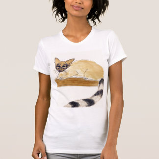 T-shirt Ringtail Art Aquarelle Peinture