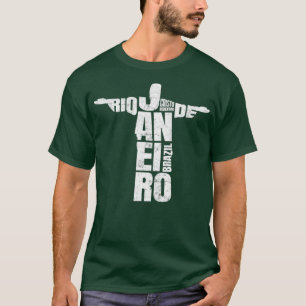 T-shirt Rio de Janeiro Cristo Redentor Brésil Souvenir