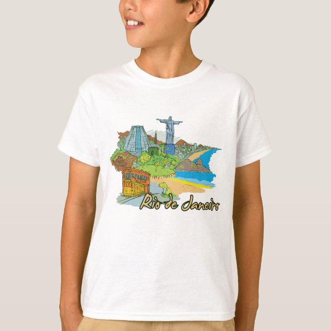 T-shirt Rio de Janeiro, la célèbre ville brésilienne (Devant)